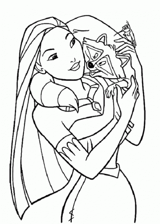 Friends Pocahontas Coloring Pages For Kids Printable Free Coloing 