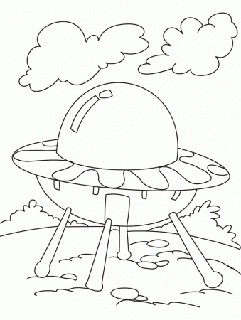 UFO Coloring Page | Download Free UFO Coloring Page for kids 