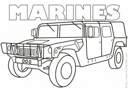 Coloring Page Image Marines