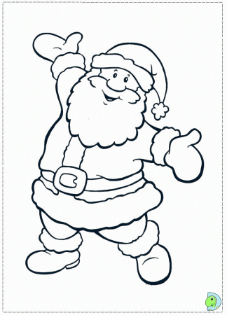 Santa Claus coloring page- DinoKids.