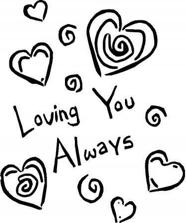 loving you always valentines day coloring pages