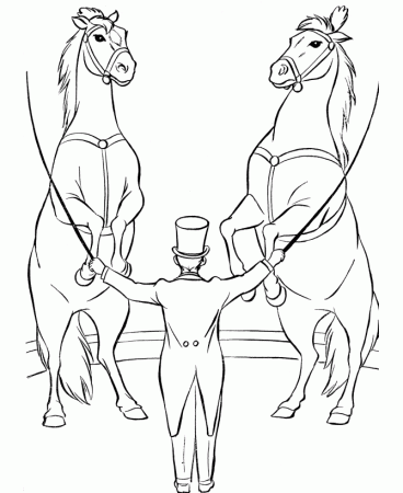 Circus Animal Coloring Pages | Printable performing Circus Trained 