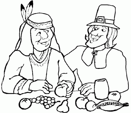Thanksgiving Pilgrim Coloring Page - Thanksgiving Coloring Pages 
