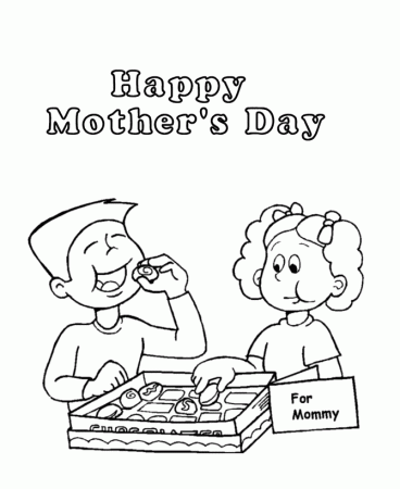 Mother Day Coloring Page