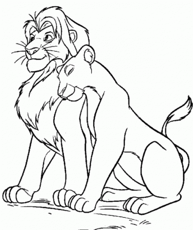 Lion King Coloring Pages To Color Online | Online Coloring Pages