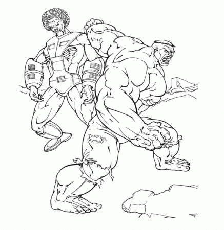The Head Of The Hulk Coloring Page - Hulk Coloring Pages : Girls 