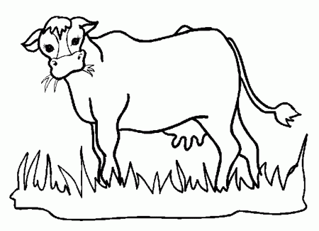Cows-coloring-2 | Free Coloring Page Site