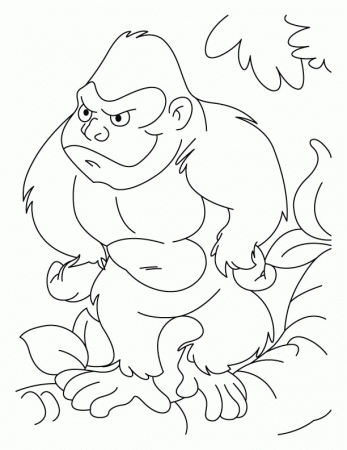 Angry ape coloring pages | Download Free Angry ape coloring pages 