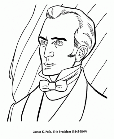 USA-Printables: President James K. Polk coloring page - Eleventh President  of the United States - 1 - US Presidents Coloring Pages