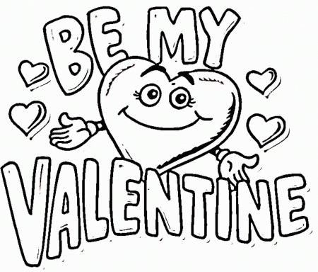 Valentine Coloring Pages For Preschool Valentine Coloring ...