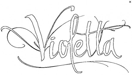Coloring page Violetta 8
