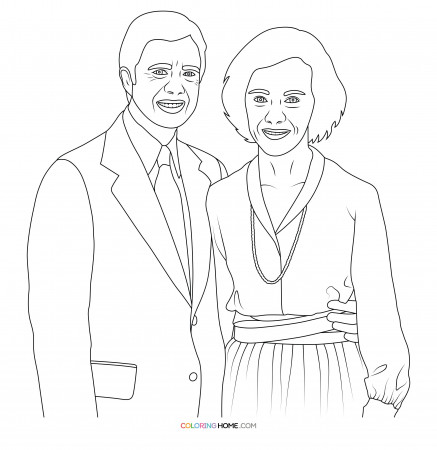Jimmy Carter coloring page