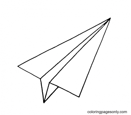 Paper Airplane Coloring Pages - Airplane Coloring Pages - Coloring Pages  For Kids And Adults