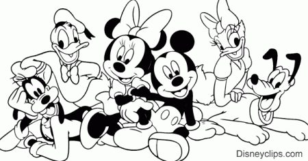 Mickey Mouse & Friends Coloring Pages | Disneyclips.com