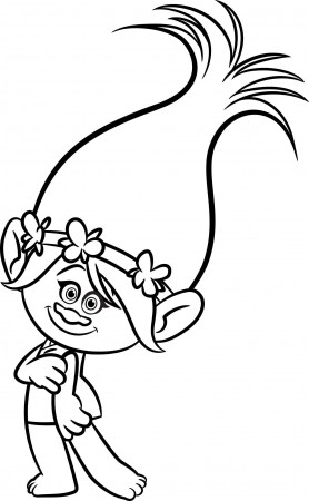 Princess Poppy Trolls Coloring Page – From the thousand pictures on the web  with regards to … | Poppy coloring page, Princess coloring pages, Cartoon coloring  pages