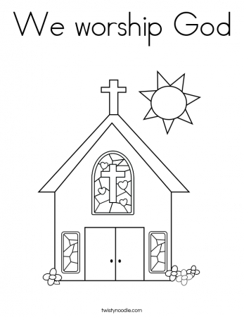 People worshipping god coloring pages