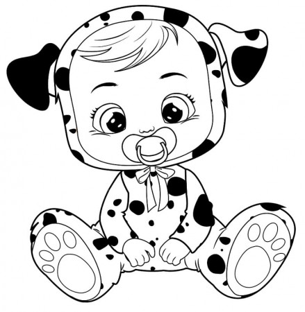 Dotty Cry Babie Coloring Page - Free Printable Coloring Pages for Kids