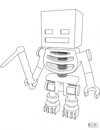 Get This Minecraft Skeleton Coloring Pages uj1 !
