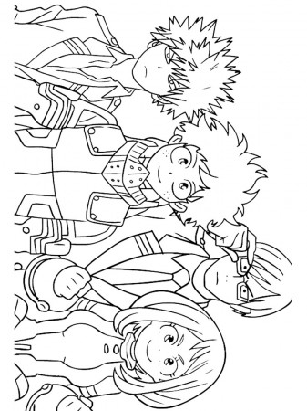My Hero Academia coloring pages. Free Printable My Hero Academia coloring  pages.