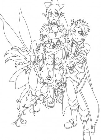 Kirito Family Coloring Page - Free Printable Coloring Pages for Kids