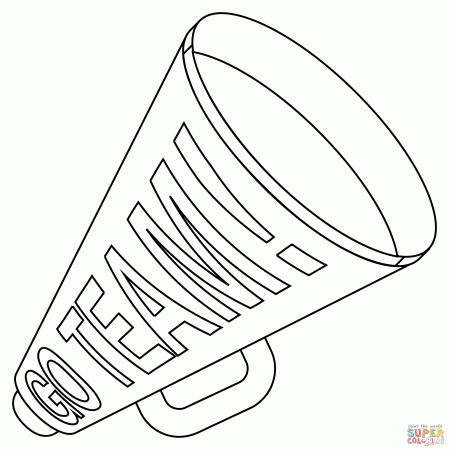 Megaphone coloring page | Free Printable Coloring Pages