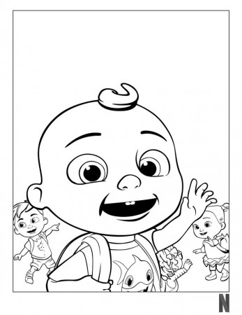 CoComelon Coloring Pages Playing with Friends. | Coloring pages, My little  pony drawing, Coloring books