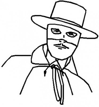 Drawing 6 from Zorro coloring page
