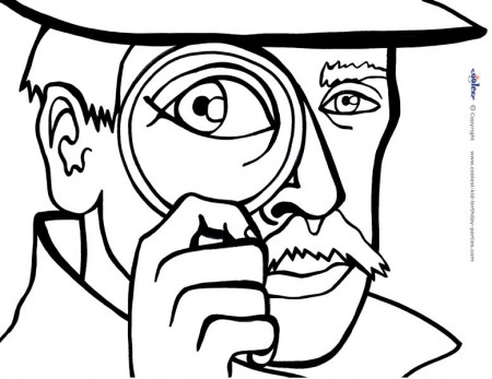 Printable Spy Detective Coloring Page 4 - Coolest Free Printables