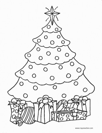 Cute Tree Coloring Pages Christmas Coloring Pages For Christmas ...