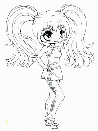 Colouring Pages for Girls @preschool@ Cute Anime Chibi Girl ...