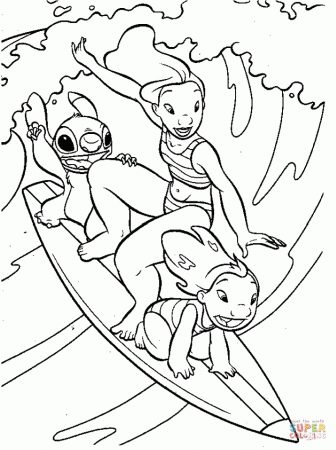 Lilo & Stitch coloring pages | Free Coloring Pages