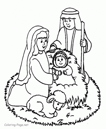 Bible coloring page - Mary and Joseph | NATAL | Pinterest ...