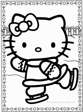 Hello Kitty Coloring Pages For Kids