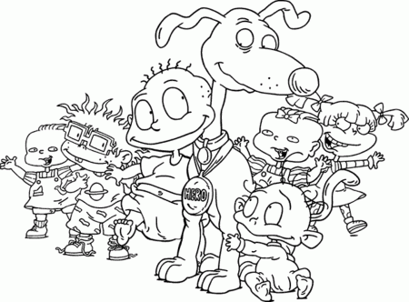 Kids Rugrats Coloring Pages | Cartoon Coloring pages of ...