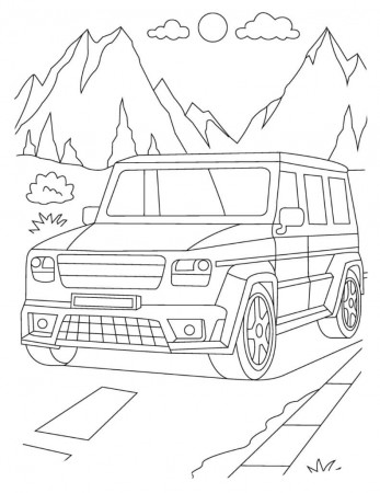 Mercedes G Class coloring pages | Coloring Pages for Boys