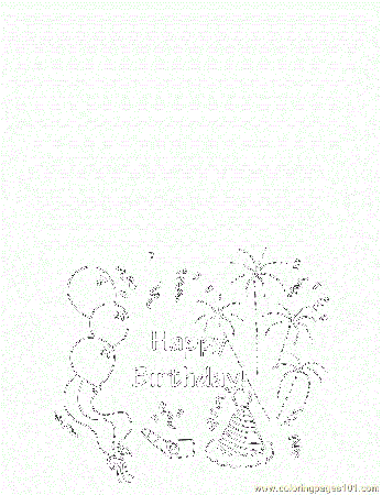 Free Printable Birthday Cards to Color - My Amusing Adventures