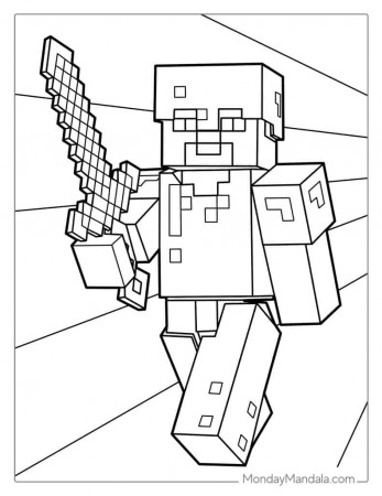 Minecraft Coloring Page Coloring Home