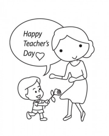 20 Free Teachers' Day Coloring Pages Printable