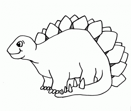 Simple Coloring Pages Printable Dinosaurs | Animal Coloring pages ...