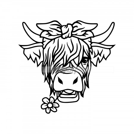 Highland Cow SVG Cow SVG Digital Clipart PNG Dxf Eps Pdf - Etsy