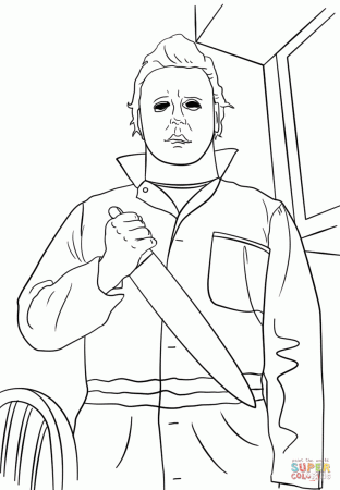 Michael Myers coloring page | Free Printable Coloring Pages