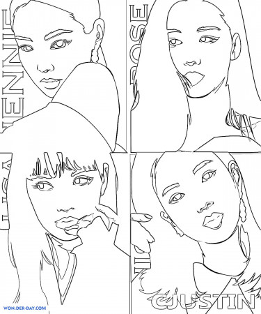 Blackpink Coloring Pages | Free printable Coloring Pages