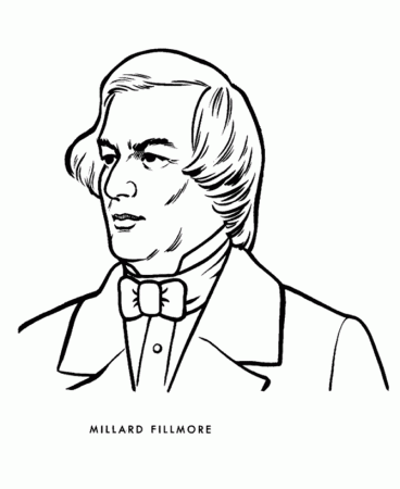 USA-Printables: President Millard Fillmore coloring page - Thirteenth  President of the United States - 1 - US Presidents Coloring Pages