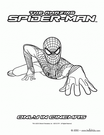 SPIDER-MAN coloring pages - The Amazing Spidey climbing