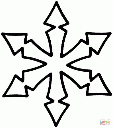 Snowflake coloring page | Free Printable Coloring Pages