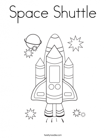 Space Shuttle Coloring Pages - Twisty Noodle