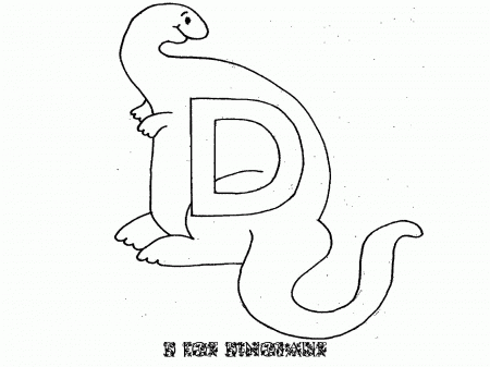 Funny Alphabet With Letters D Coloring Pages For Kids #e3e ...