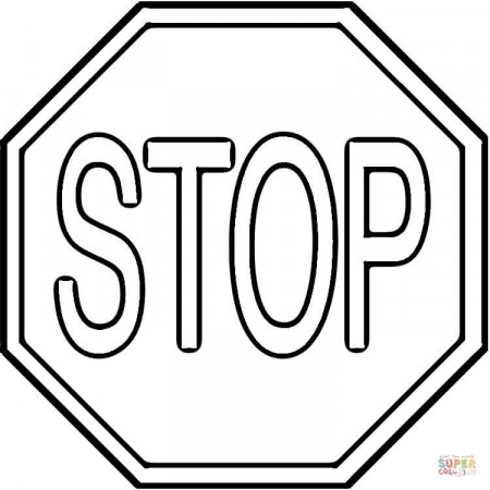 Stop Sign Template Printable