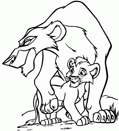 Coloring Pages Of The Lion King 2 - High Quality Coloring Pages