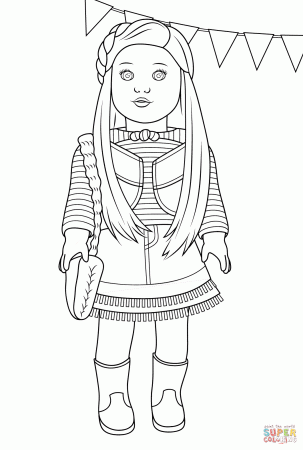 American Girl Mckenna coloring page | Free Printable Coloring Pages